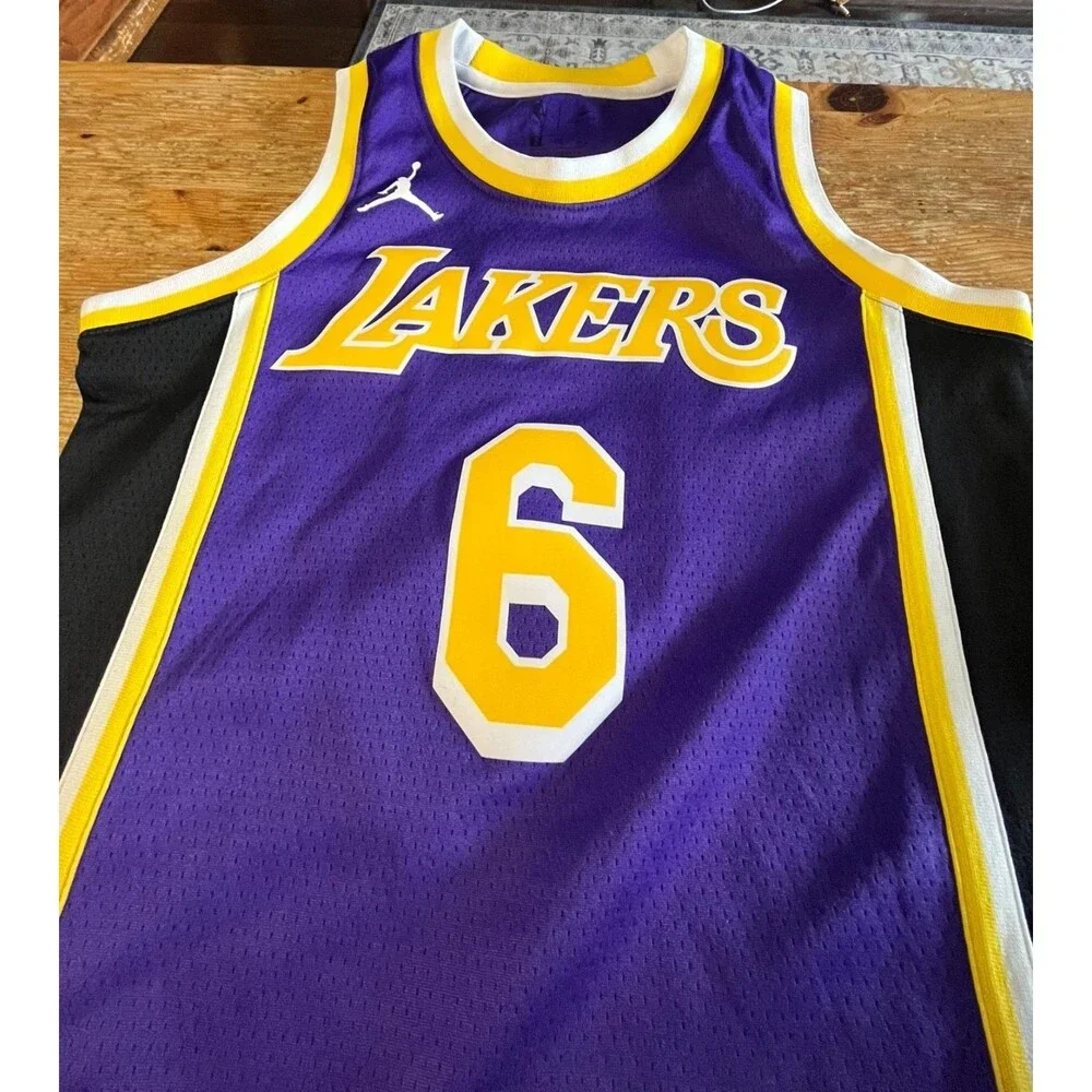 LeBron James Los Angeles Lakers Jersey #6 Nike Jordan Swingman Jersey S